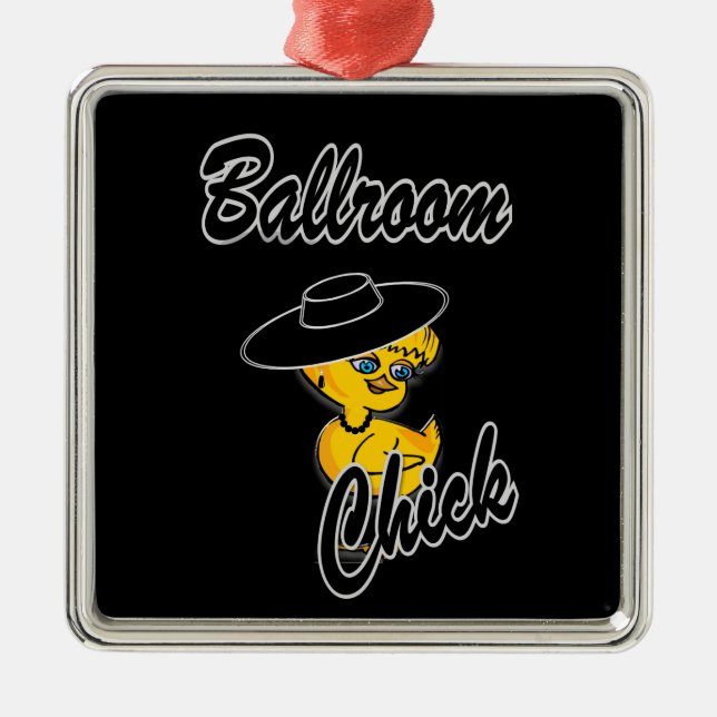 Ballroom Chick #4 Metal Ornament (Front)