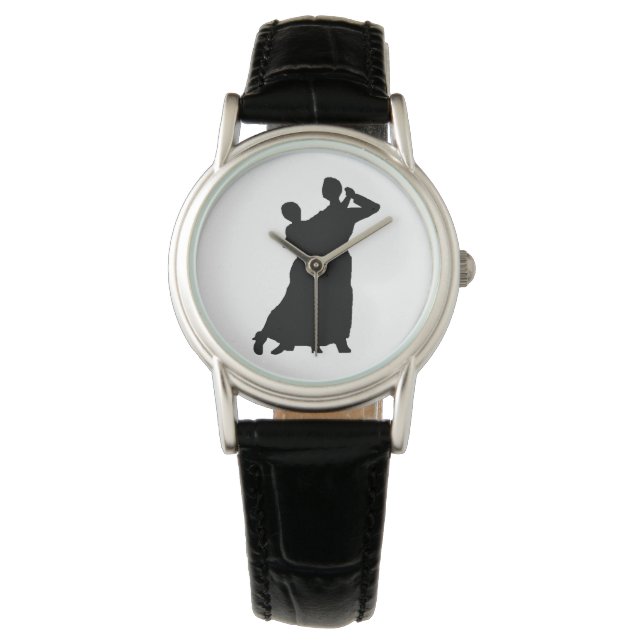 "Ballroom Couple" Leather Watch (Front)