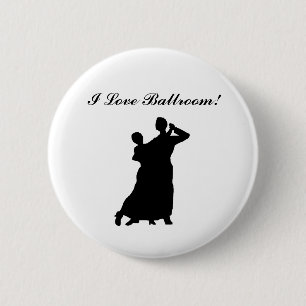"Ballroom Couple" Personalised Button