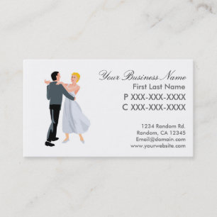 Ballroom dance couple business cards