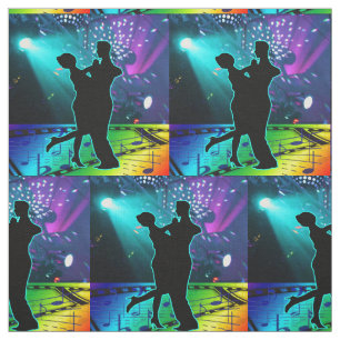 Ballroom Dance Couple Stage Lights And Music #2 Fabric