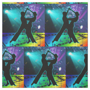 Ballroom Dance Couple Stage Lights And Music #4 Fabric