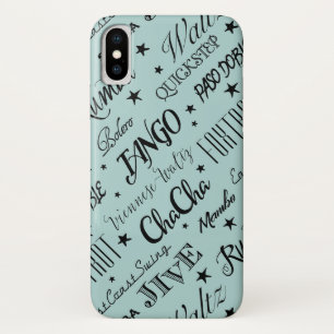 Ballroom Dance Pattern   Choose Your Colour iPhone X Case