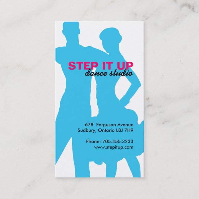 Ballroom Dancer Business Card (Front)