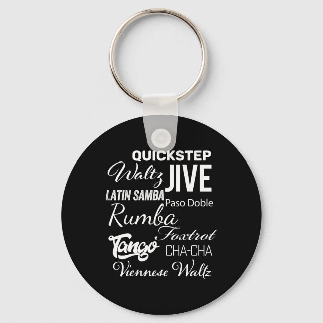 Ballroom Dancer Pun Gift  Key Ring (Front)