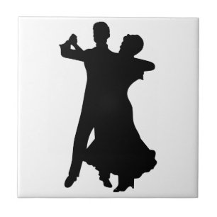 Ballroom Dancers Ceramic Tile