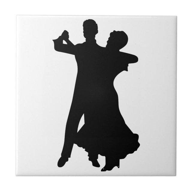 Ballroom Dancers Ceramic Tile (Front)