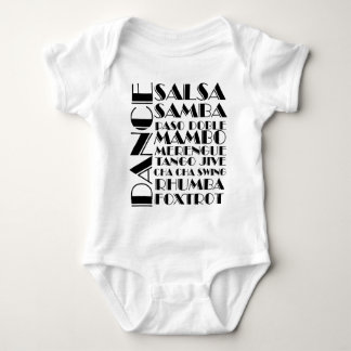 ballroom dancing baby bodysuit