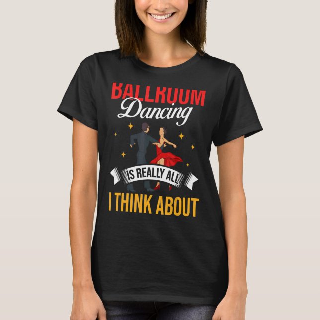 Ballroom Dancing Beginner Music Dancer Lessons 1 T-Shirt (Front)