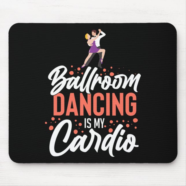 Ballroom Dancing Beginner Music Dancer Lessons  Mouse Pad (Front)