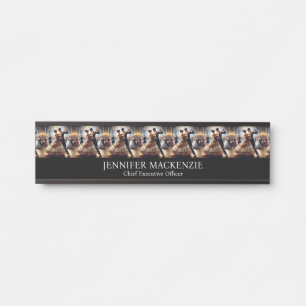 Ballroom Dancing Black and White Elegant Door Sign