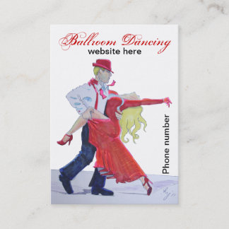 Ballroom Dancing Business Cards