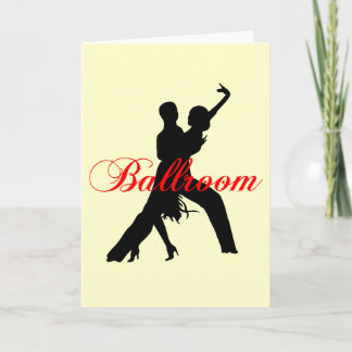 Ballroom dancing card