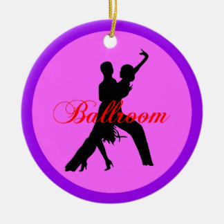 Ballroom dancing ceramic tree decoration