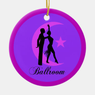 Ballroom dancing ceramic tree decoration