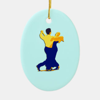 ballroom dancing ceramic tree decoration