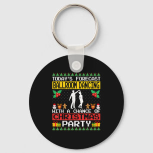 Ballroom Dancing Christmas Party Ballroom Dancer D Key Ring