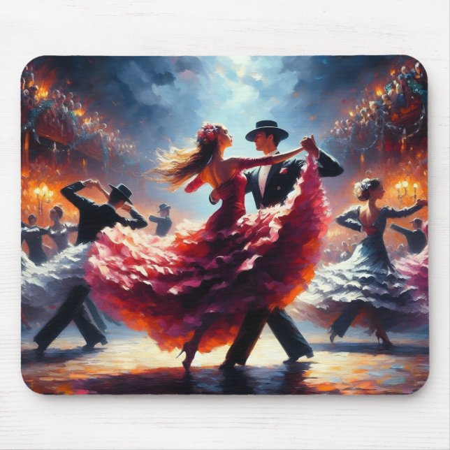 Ballroom Dancing Couples Dance Music  Mouse Pad (Front)