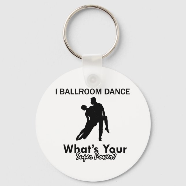 Ballroom dancing designs key ring (Front)
