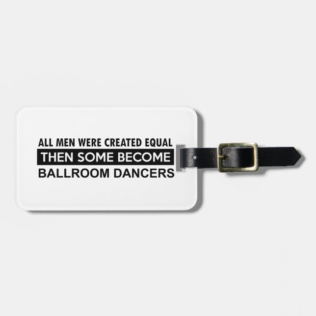 Ballroom dancing designs luggage tag (Front Horizontal)