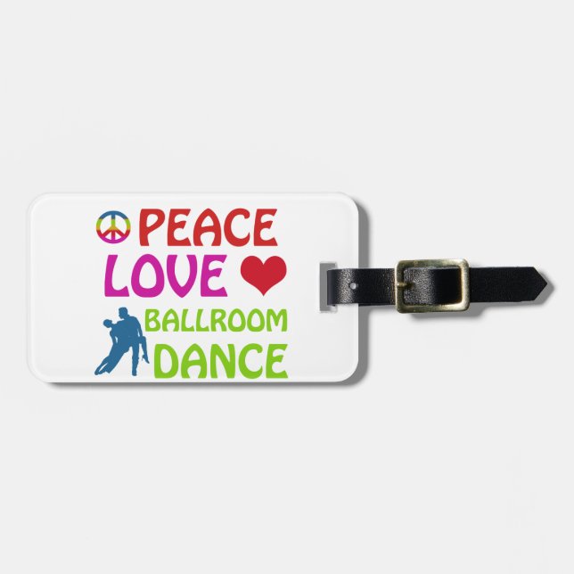 Ballroom dancing designs luggage tag (Front Horizontal)