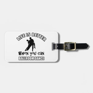 Ballroom dancing designs luggage tag