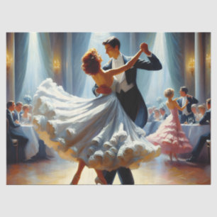 Ballroom Dancing Ephemera Furniture Decoupage Tissue Paper
