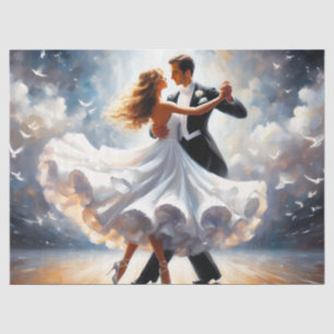 Ballroom Dancing Ephemera Furniture Decoupage Tissue Paper