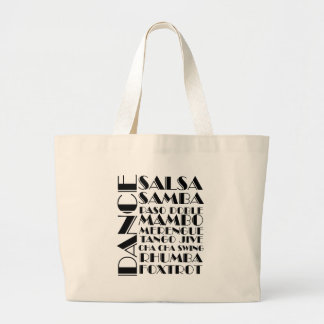 ballroom dancing large tote bag