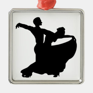 Ballroom Dancing Metal Tree Decoration