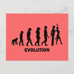 Ballroom dancing postcard