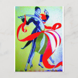BALLROOM DANCING POSTCARD