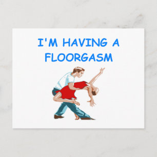 ballroom dancing postcard