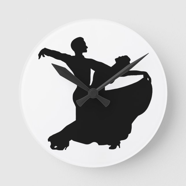 Ballroom Dancing Round Clock (Front)