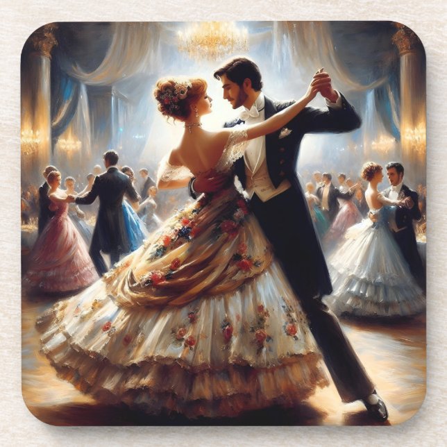 Ballroom Dancing Swing Dancing Music Dance Coaster (Front)