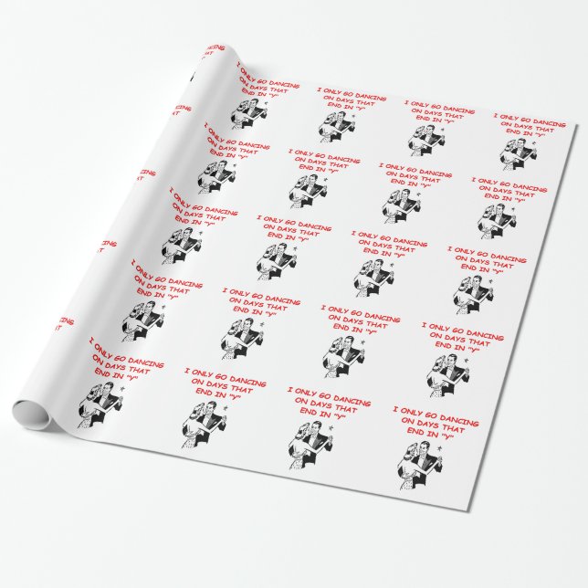 ballroom dancing wrapping paper (Unrolled)
