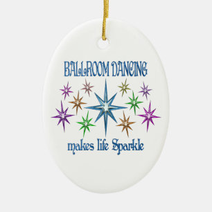 Ballroom Sparkles Ceramic Ornament