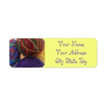 Balls of Yarn Address Labels
