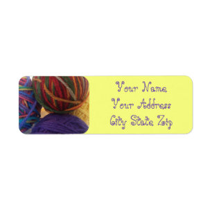 Balls of Yarn Address Labels