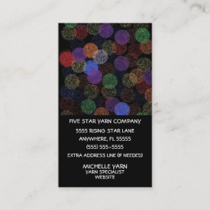 Balls of Yarn Art Business Card