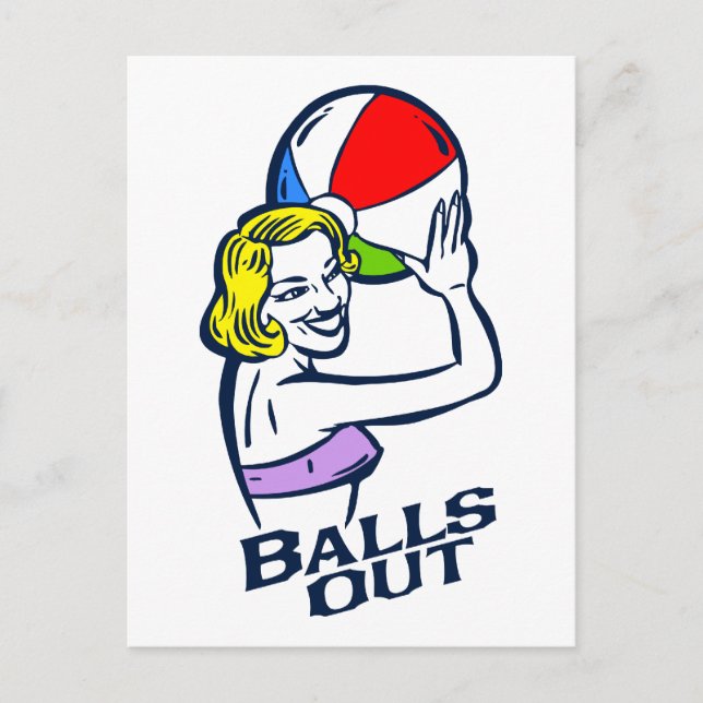 Balls Out Postcard (Front)