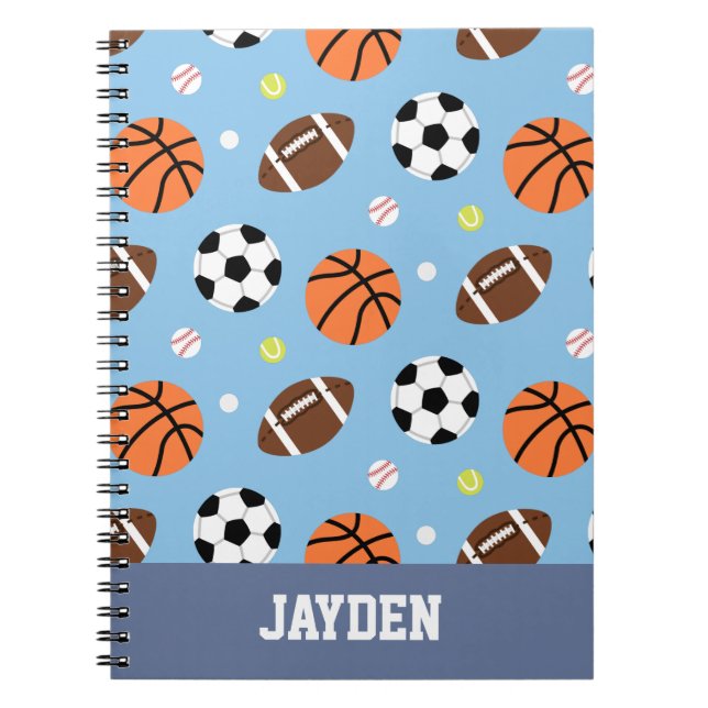 Balls Pattern Sports Journal (Front)