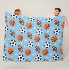 Balls Sports Themed Pattern For Boys