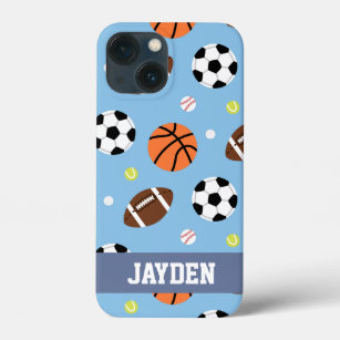 Balls Sports Themed Pattern Personalized iPhone 13 Mini Case