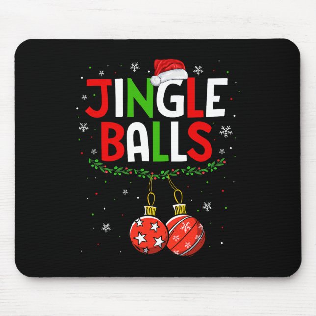 Balls Tinsel Matching Chestnuts Christmas Couple 1 Mouse Pad (Front)