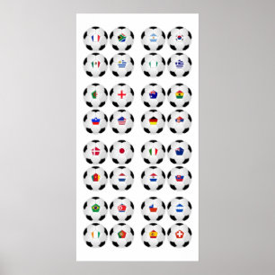 Balls With Flags - World Cup 2010 Poster