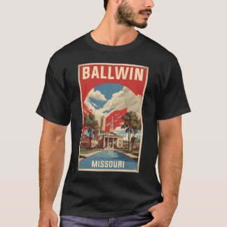Ballwin Missouri Usa Vintage Travel Tourism   T-Shirt