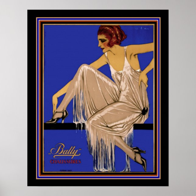 Bally Chaussures Deco Poster 16 x 20 ca. 1924 (Front)