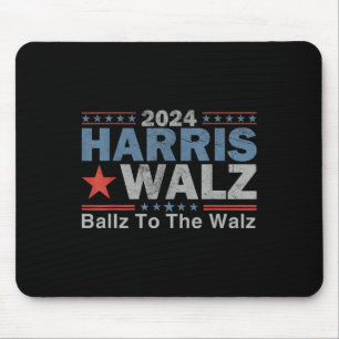 Ballz To The W Harris W 2024 Kalama Harris Waltz 2 Mouse Pad