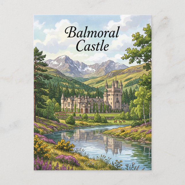 Balmoral Castle Scotland Postcard (Front)